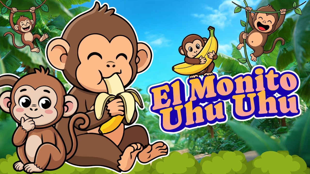 El Monito Uhu Uhu  | Canción Infantil | Video Animado
