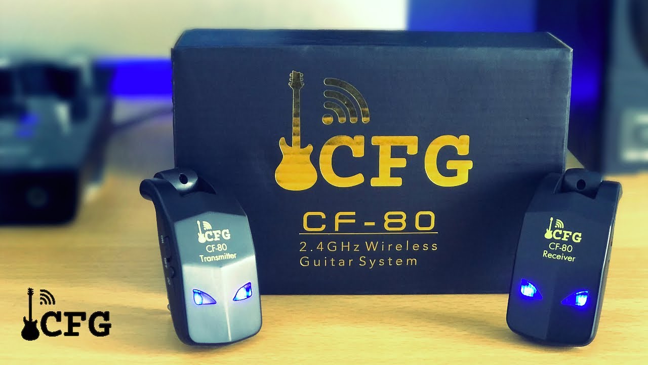 Cable Free Guitar CFG CF-80 Guitar & Bass Wireless System Demo/Review!