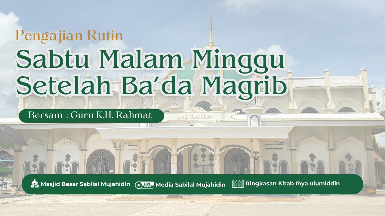 🔴[LIVE] PENGAJIAN RUTIN MALAM AHAD BA'AD MAGRIB | BERSAMA GURU K.H RAHMAT  AMPAH |  24 JANUARI 2026