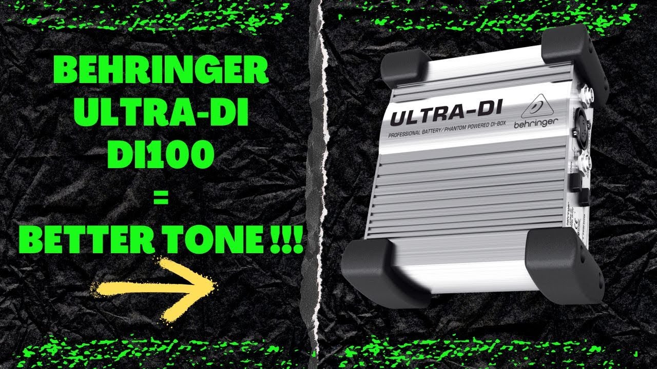 Behringer DI100 DI box - Does it change your sound?
