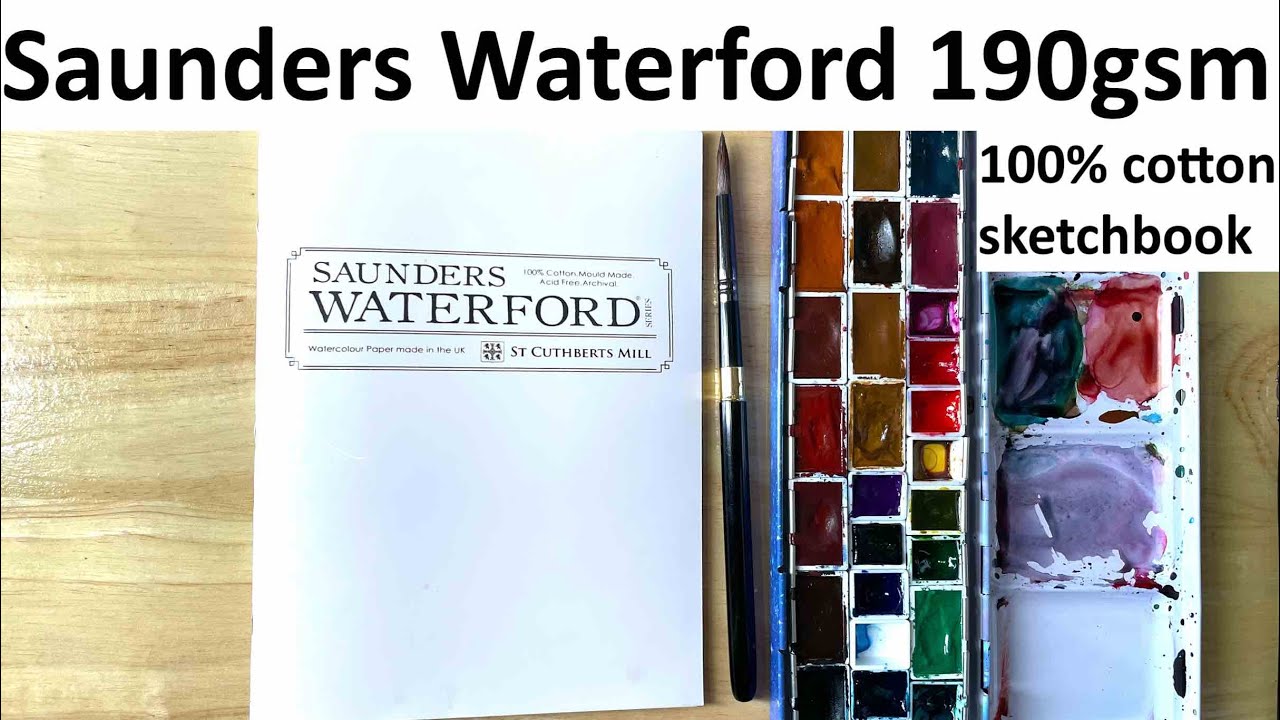 Saunders Waterford 100% Cotton Watercolour DIY Sketchbook - 190gsm (Review)