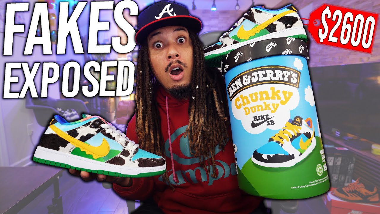 FAKES EXPOSED ! I BOUGHT THE MOST EXPENSIVE FAKE SNEAKERS IN THE WORLD !!! (F&F CHUNKY DUNKYS) !!!