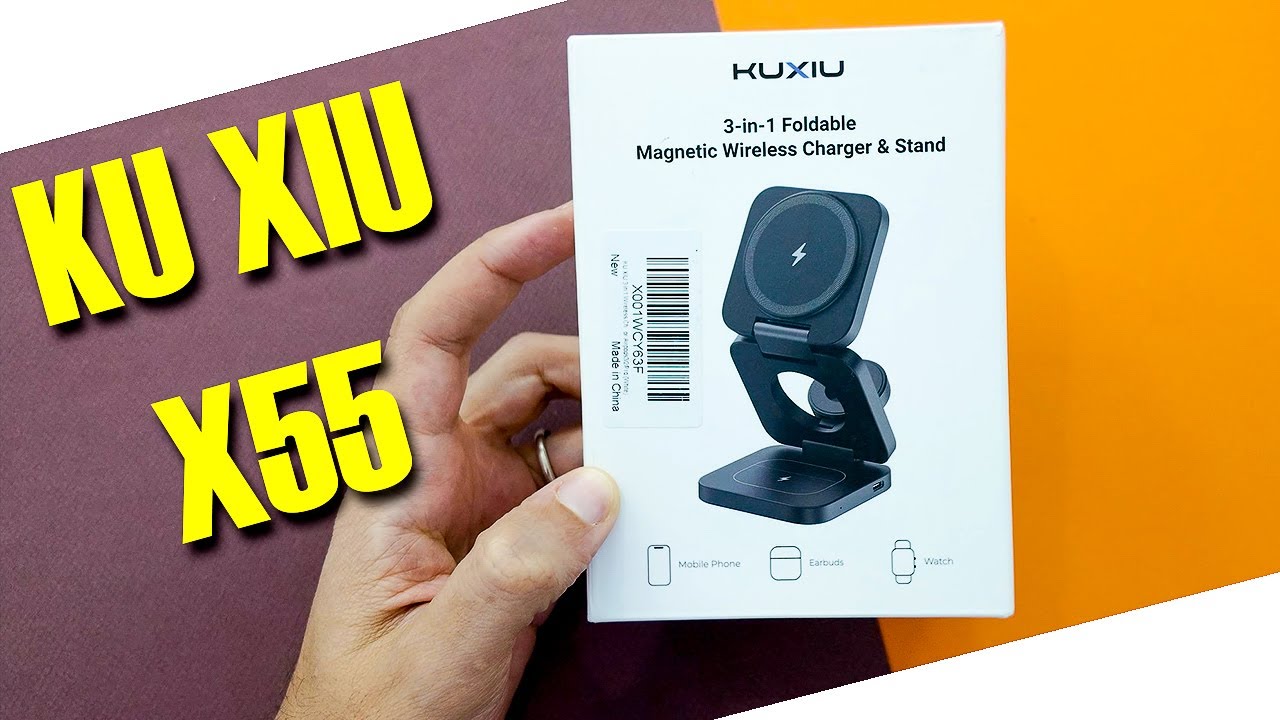 ⚡️⚡️ Идеальное магнитное беспроводное зарядное устройство 3-в-1: KU XIU X55 ⚡️⚡️