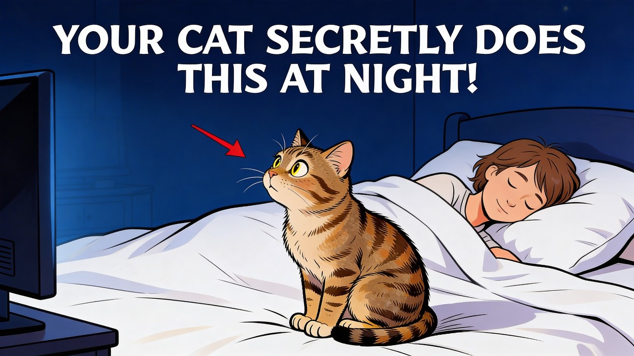 The One Strange Thing Your Cat Does Every Night While You Sleep