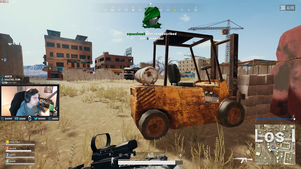 Shroud, Just9n, Chad & ChocoTaco | PUBG | 29 May
