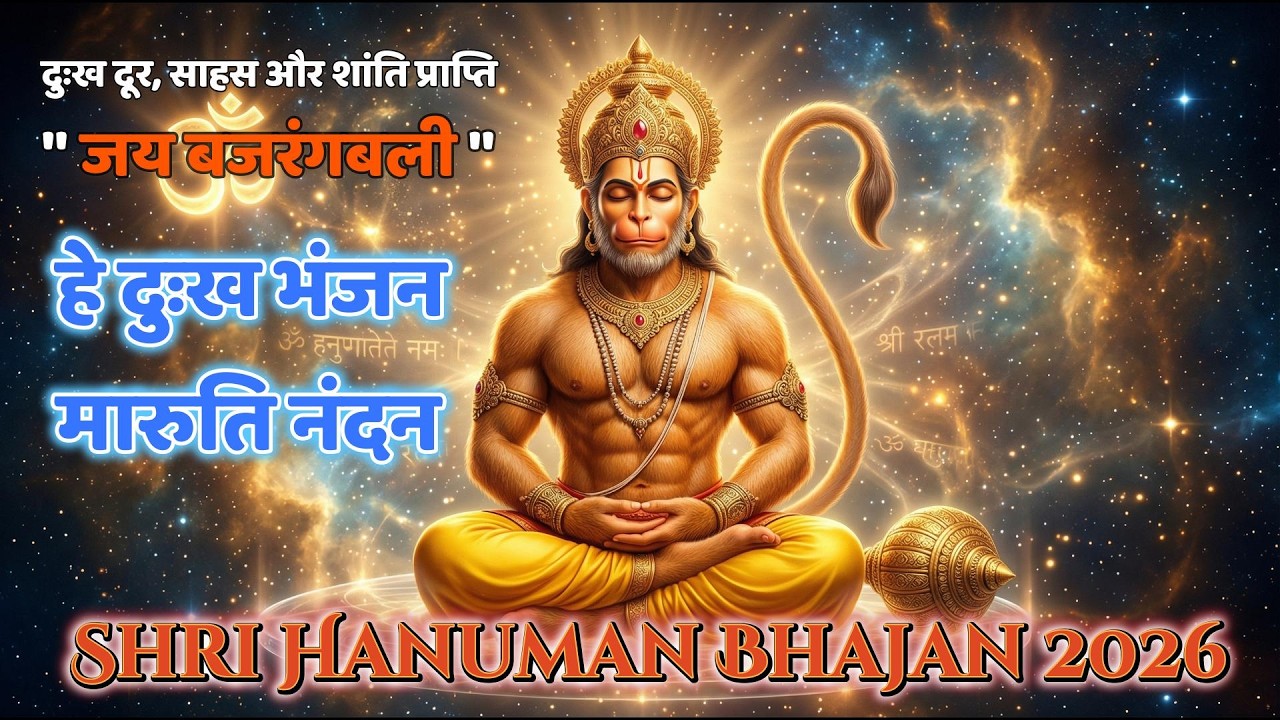 हे दुःख भंजन, मारुति नंदन | Shri Hanuman Bhajan 2026 | श्री हनुमान भजन | Hanuman Ji Bhakti Song