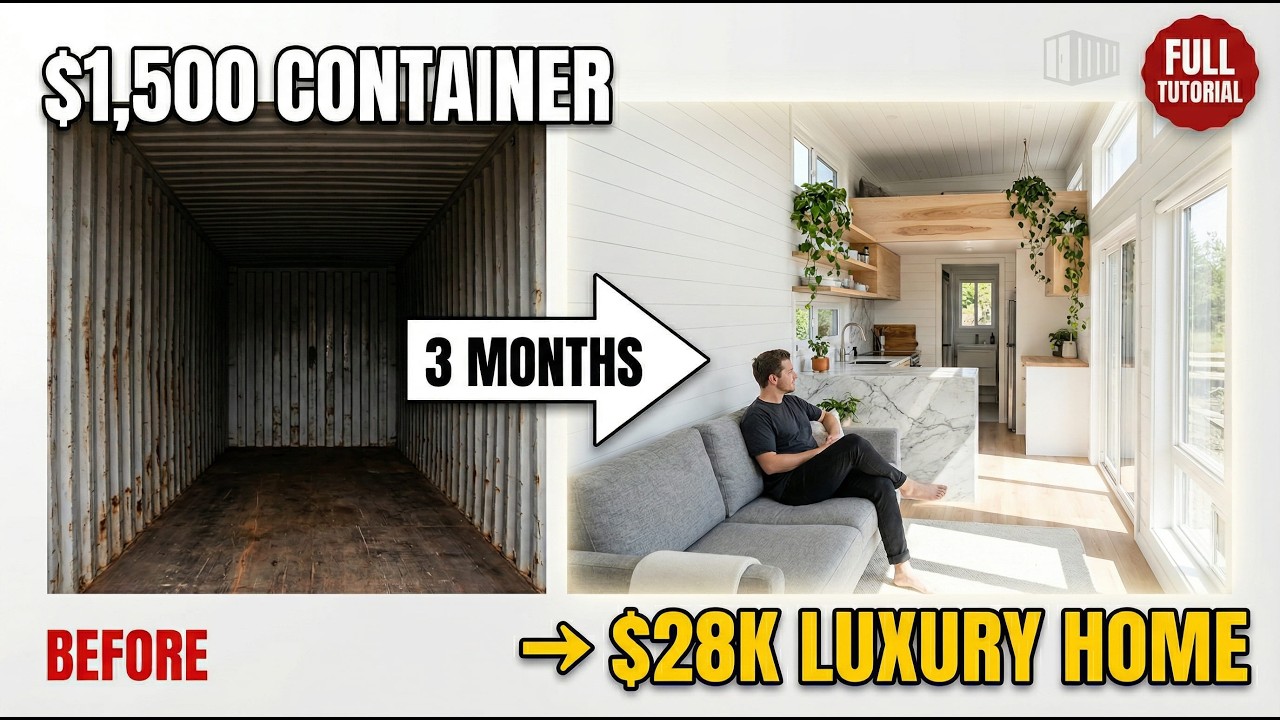 I Bought a Shipping Container for $1,500 and Turned it Into a Luxury Tiny Home