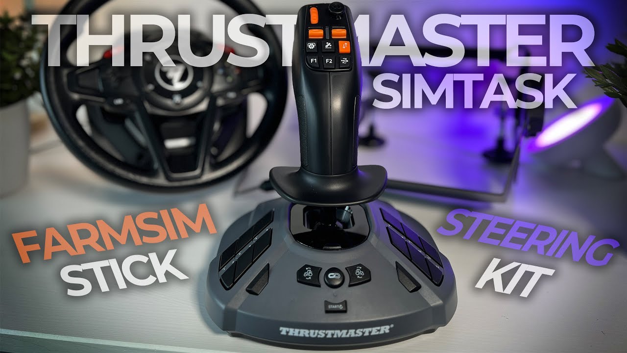 🕹️Thrustmaster SimTask FarmStick Joystick, Steering Kit und T128 Lenkrad - FELIX TESTET