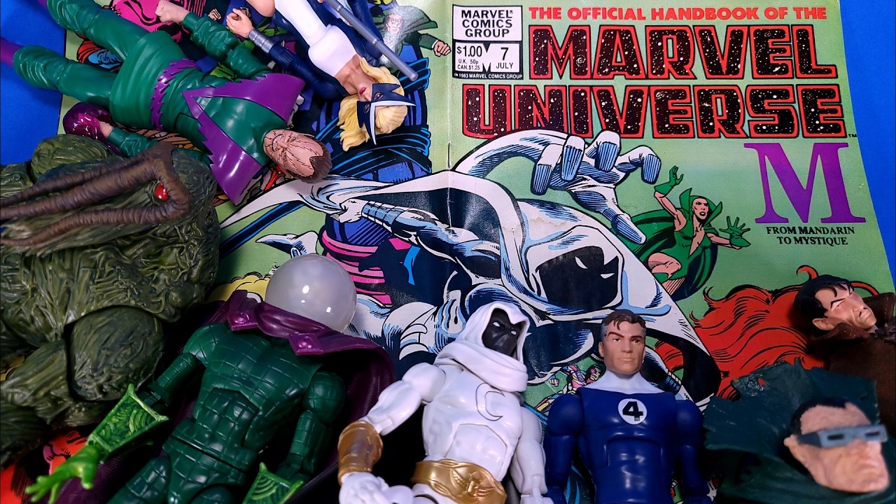 Официальный справочник по вселенной Marvel: от Мандарина до Мистик и фигурки Hasbro Marvel Legends!