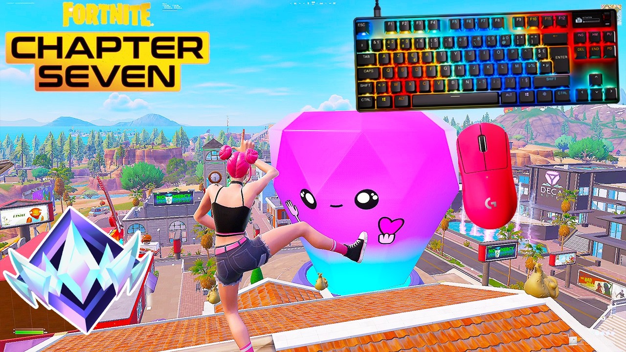 SteelSeries Apex Pro TKL ASMR 😴 Unreal Ranked 🏆Satisfying Keyboard Fortnite 540 FPS 4K