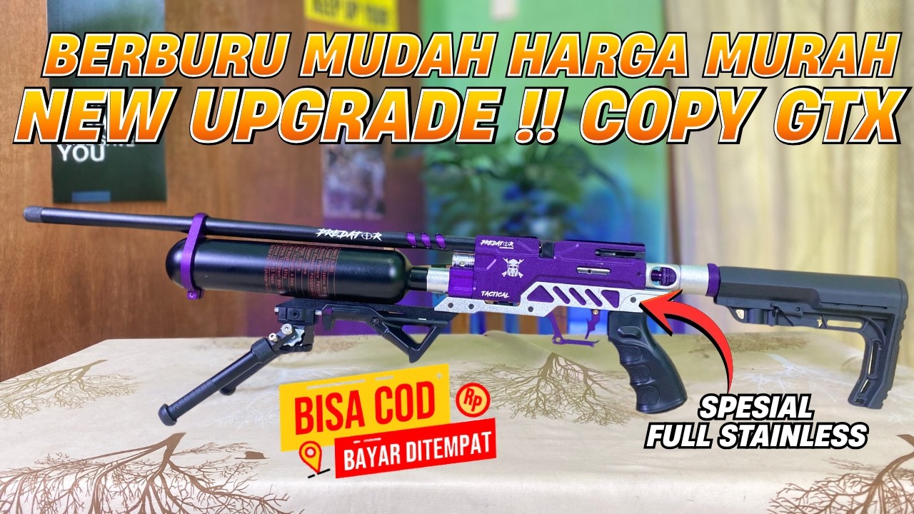 SPESIAL HARGA PROMO KUSUS BULAN INI !! PCP BOCAP COPY GTX 500CC FULL CNC #senapanangin #senapanbocap