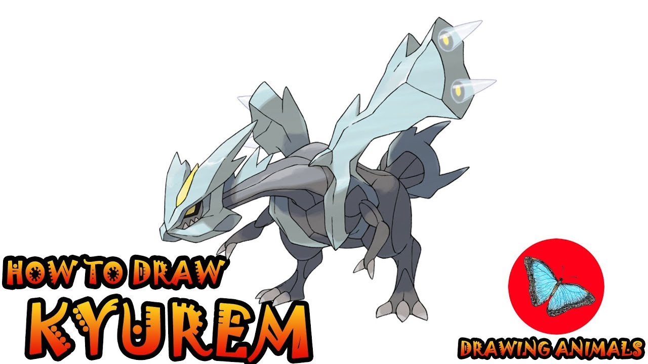 How To Draw Kyurem Pokemon | Coloring and Drawing For Kids