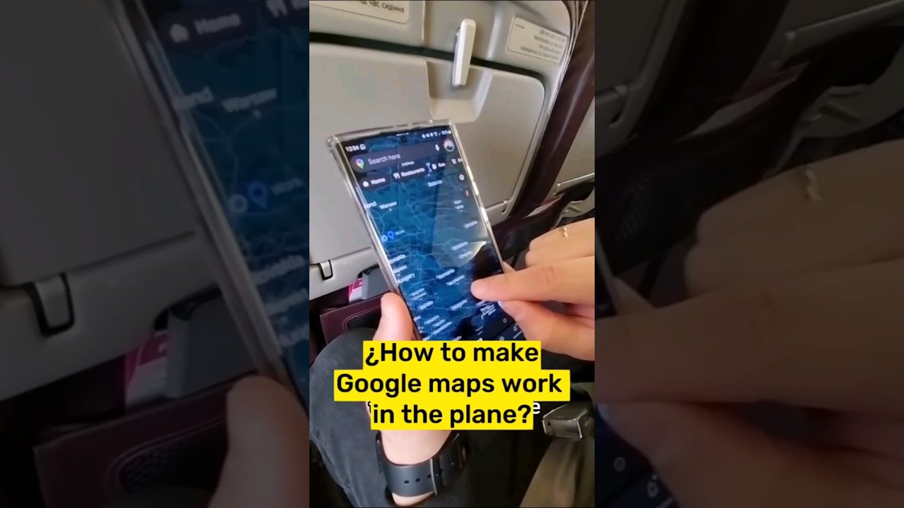 Did you know that there is a trick to be able to see GOOGLE MAPS while you FLY? #fly #googlemaps #25