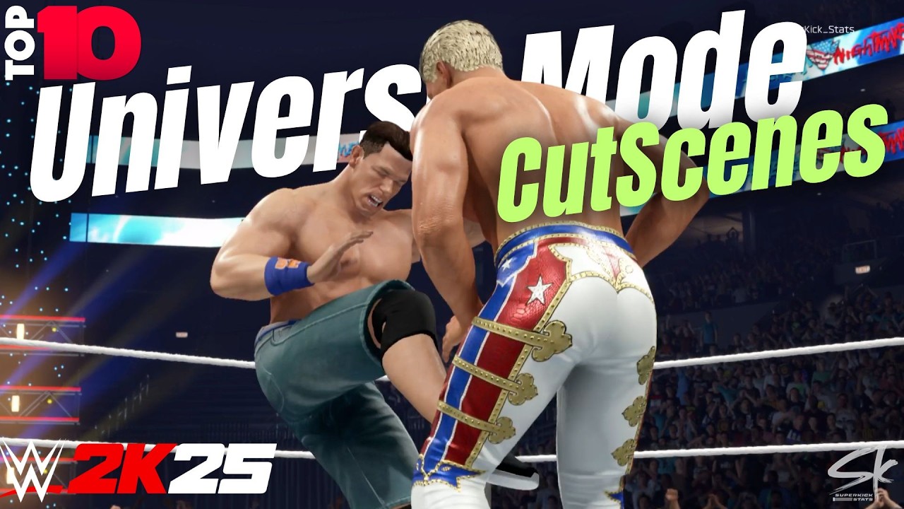 WWE 2K25: 10 лучших кат-сцен режима «Вселенная» (+ промо с голосами!?)