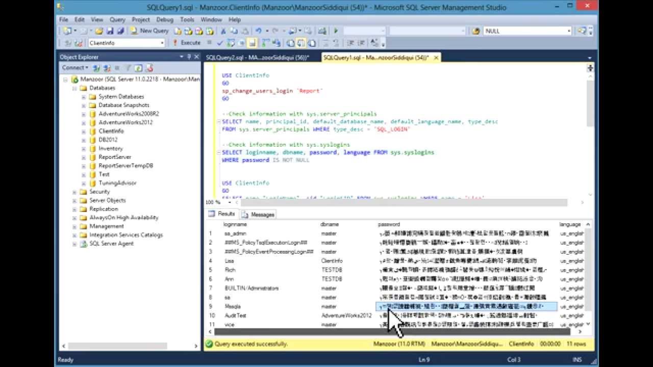 Identify and Fix Orphaned Users in SQL Server 2012 [HD]