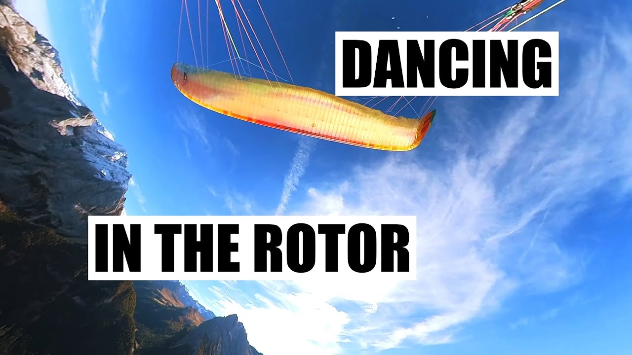 Dancing in the rotor on a paraglider