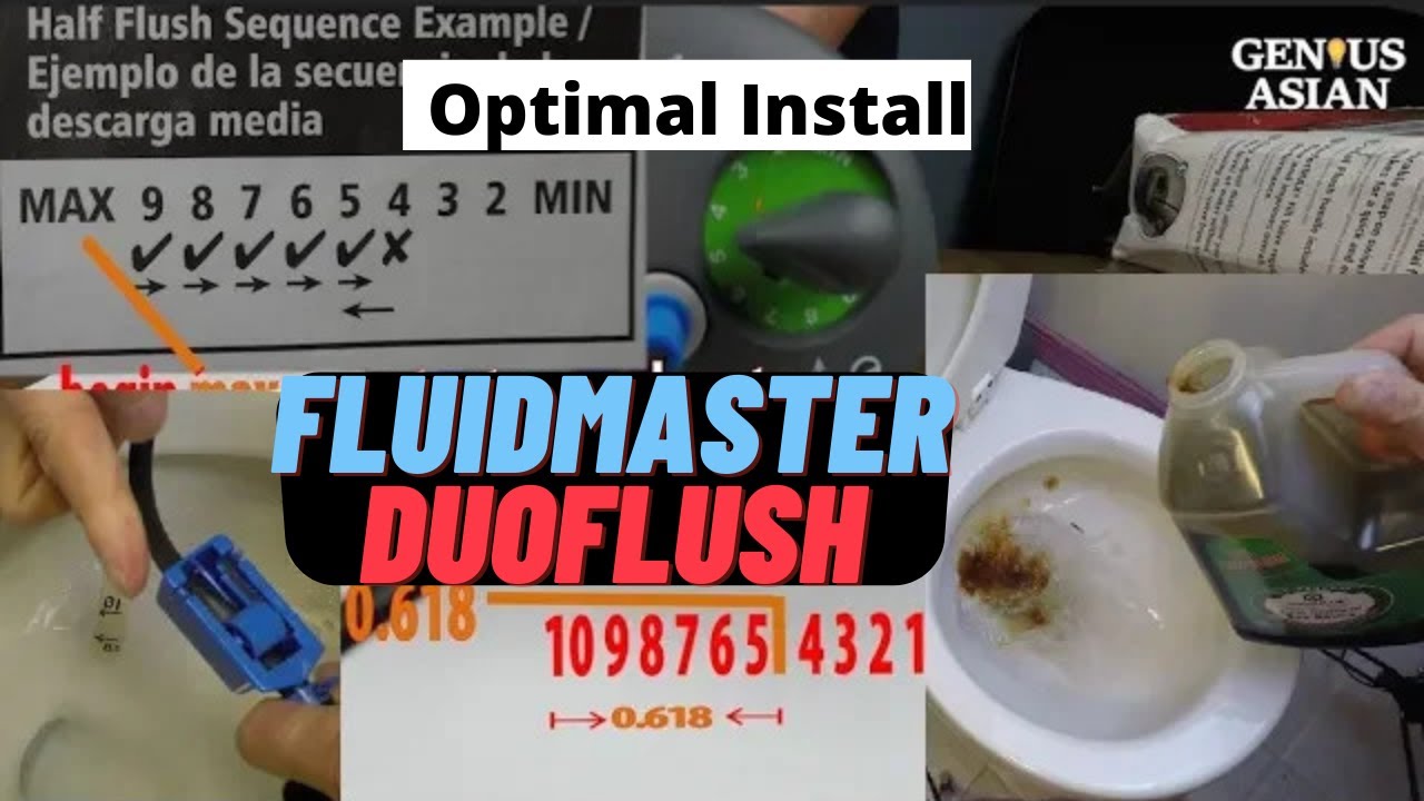 Optimal: Install FLUIDMASTER DUOFLUSH without wasting water | dual flush conversion system