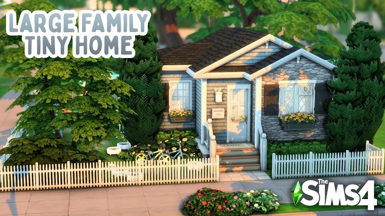 Маленький дом для большой семьи🏡The Sims 4 Быстрая сборка || Без CC