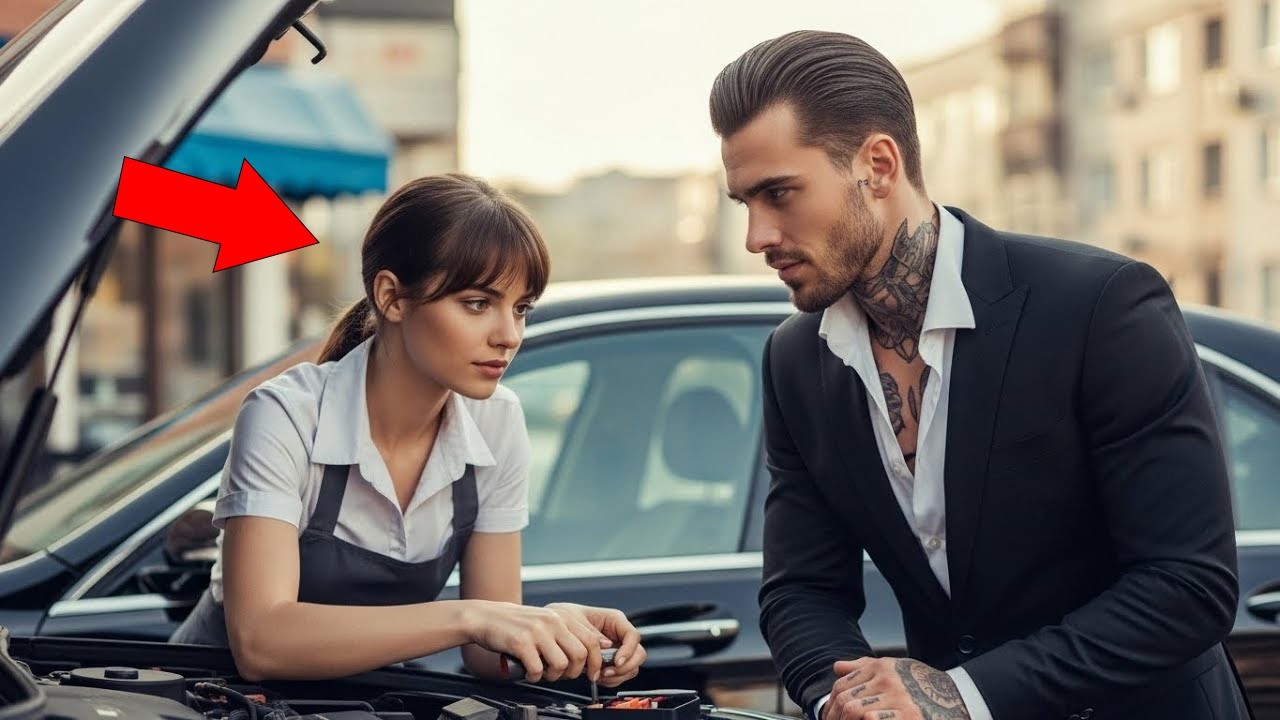 Waitress Stops to Fix a Mafia Boss’s Car — Unaware He’s her First Love from Years Ago