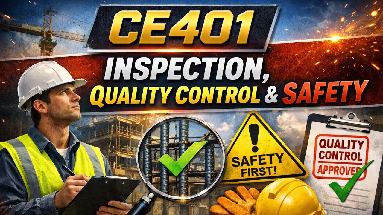 CE401 : Inspection, Quality Control, Safety