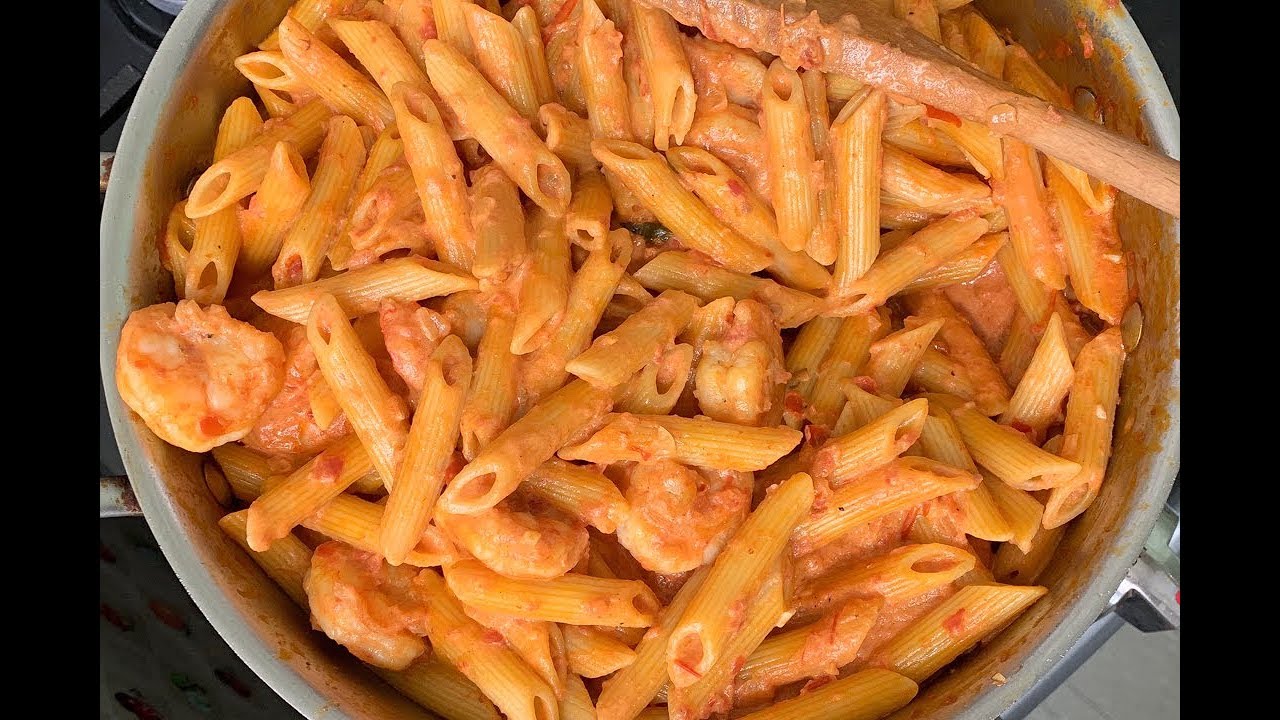 Penne alla Vodka with Shrimp