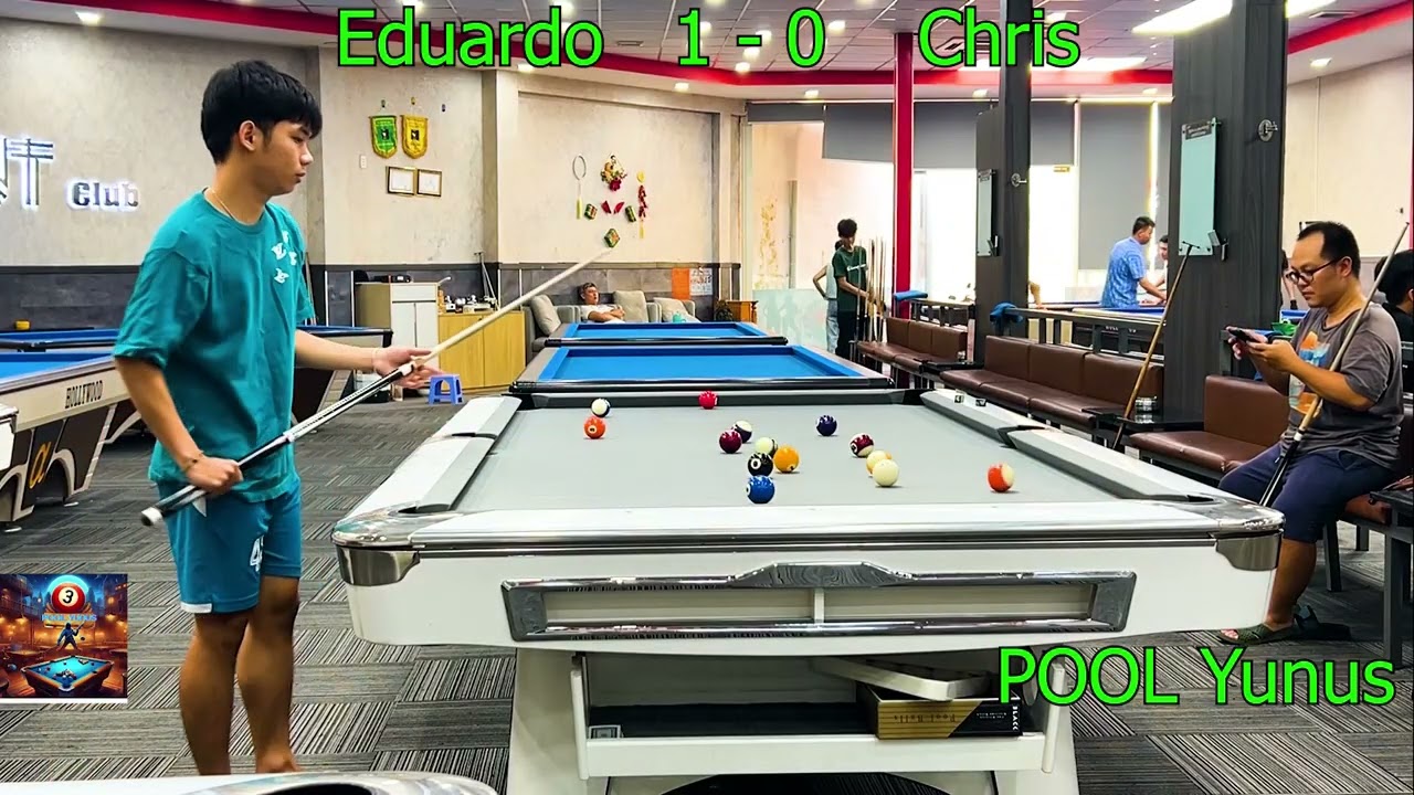 final Friendly Match Billar Eduardo VS Chris 8 Ball Race to 2 POOL Yunus