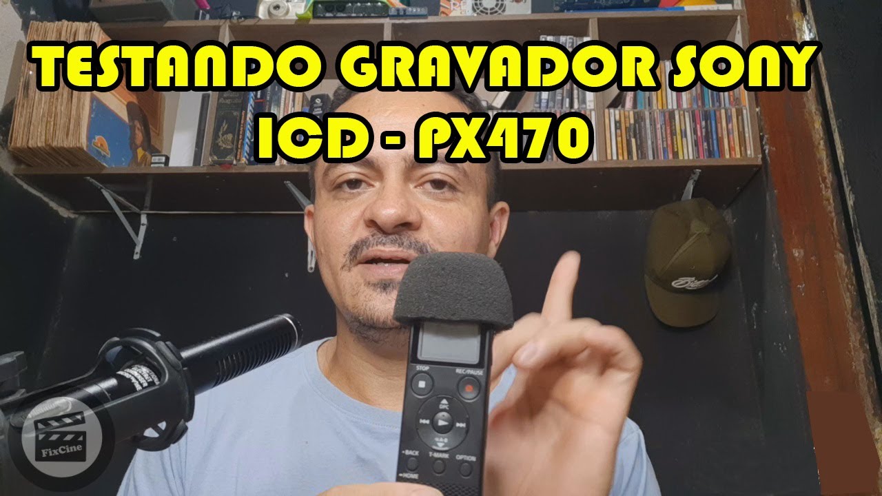 Testando Gravador de voz Sony ICD   PX470
