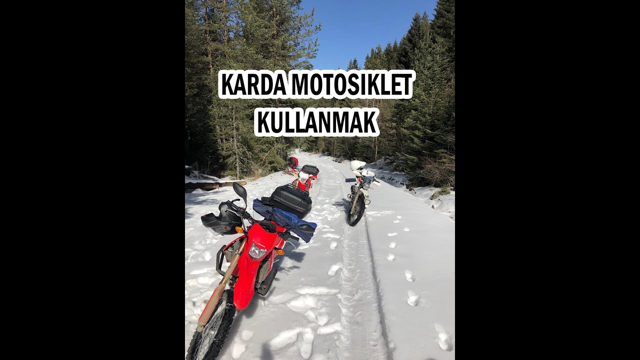 KARDA ZORLU ENDURO (Crf250L ve Hero xpulse 200 Kar perfomansı) Ilgaz