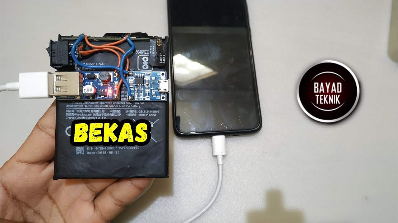 Buat Power Bank Dari Baterai Bekas HP