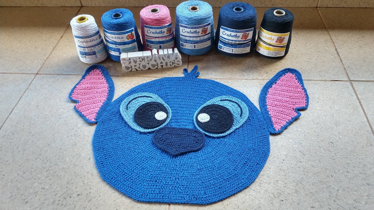 Tapete Stitch / Base do rostinho ( Parte 1)