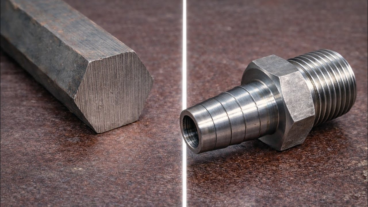 Turning Solid Metal into a Perfect 3/4