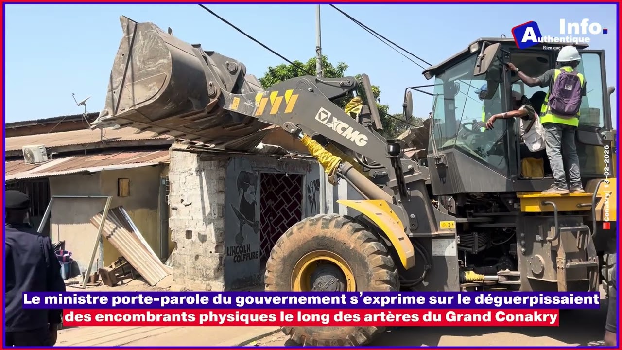 🚨🇬🇳| Le porte-parole du gouvernement s’exprime sur le déguerpissement des encombrants physiques  ⬇️