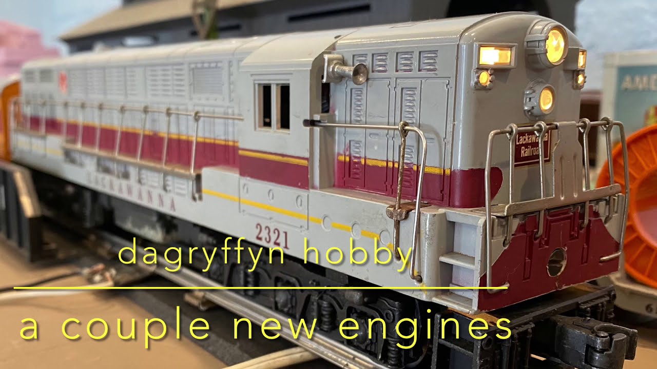 A couple new engines: postwar Lionel icons. Alco FA and FM Trainmaster - first runs