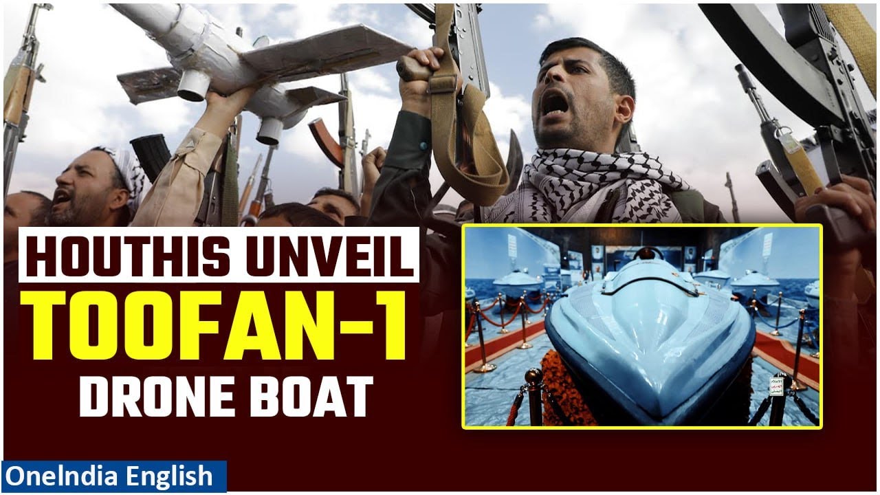 Houthis Flaunt Deadly 'Toofan 1' Sea Drone: Explosions Near Ship as U.S' Eisenhower Leaves Red Sea