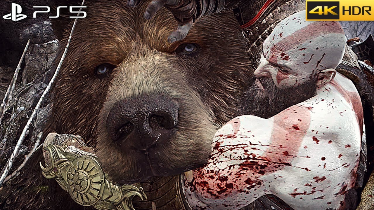 GOD OF WAR RAGNAROK - Kratos vs Atreus (BEAR FORM) Boss Fight [4K 60FPS HDR]