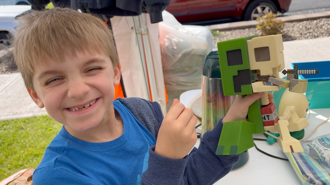 Minecraft Toy Scores at the Community Yard Sales
