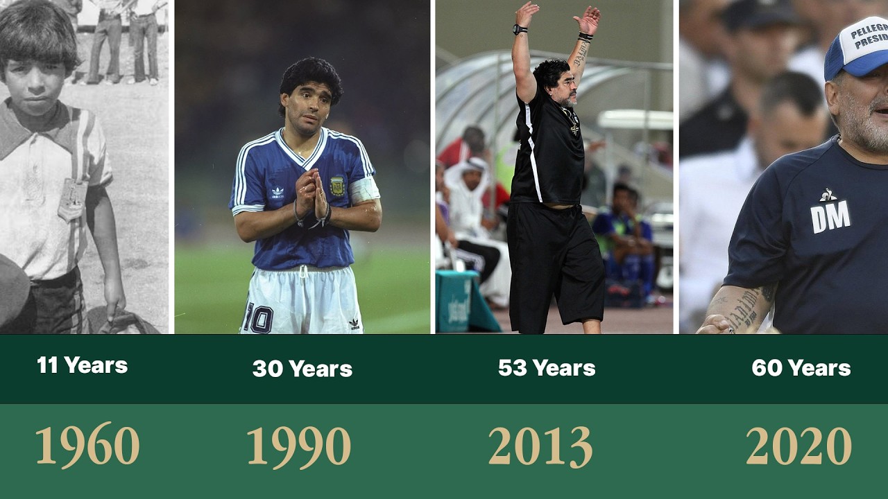 Diego Maradona Evolution (1960–2020) | Football Legend Then vs Now ⚽