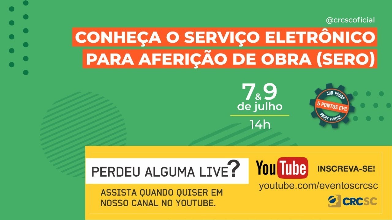 Palestra &ldquo;Conhe&ccedil;a o servi&ccedil;o eletr&ocirc;nico para aferi&ccedil;&atilde;o de obra (SERO)&rdquo;