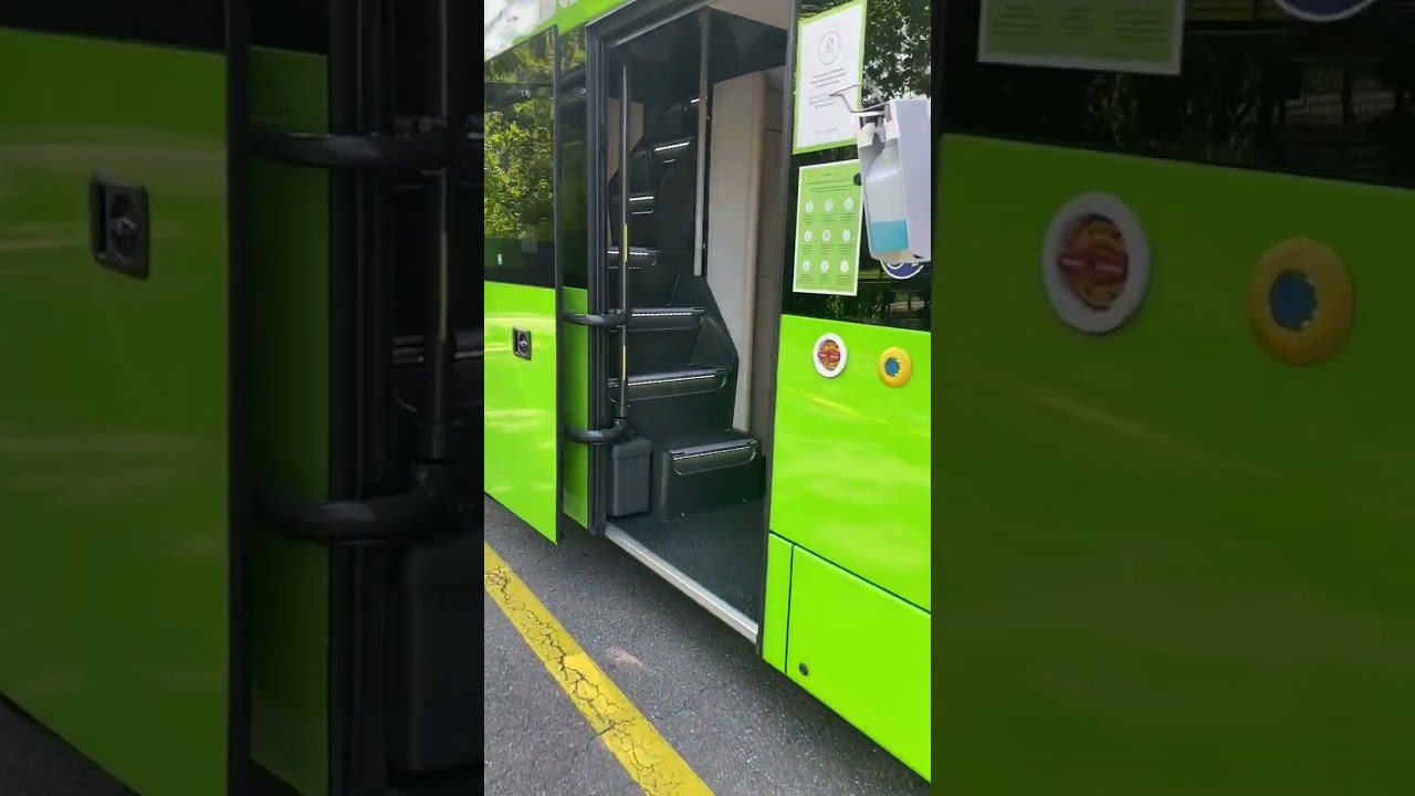 SHOWING INSIDE OF FLIXBUS