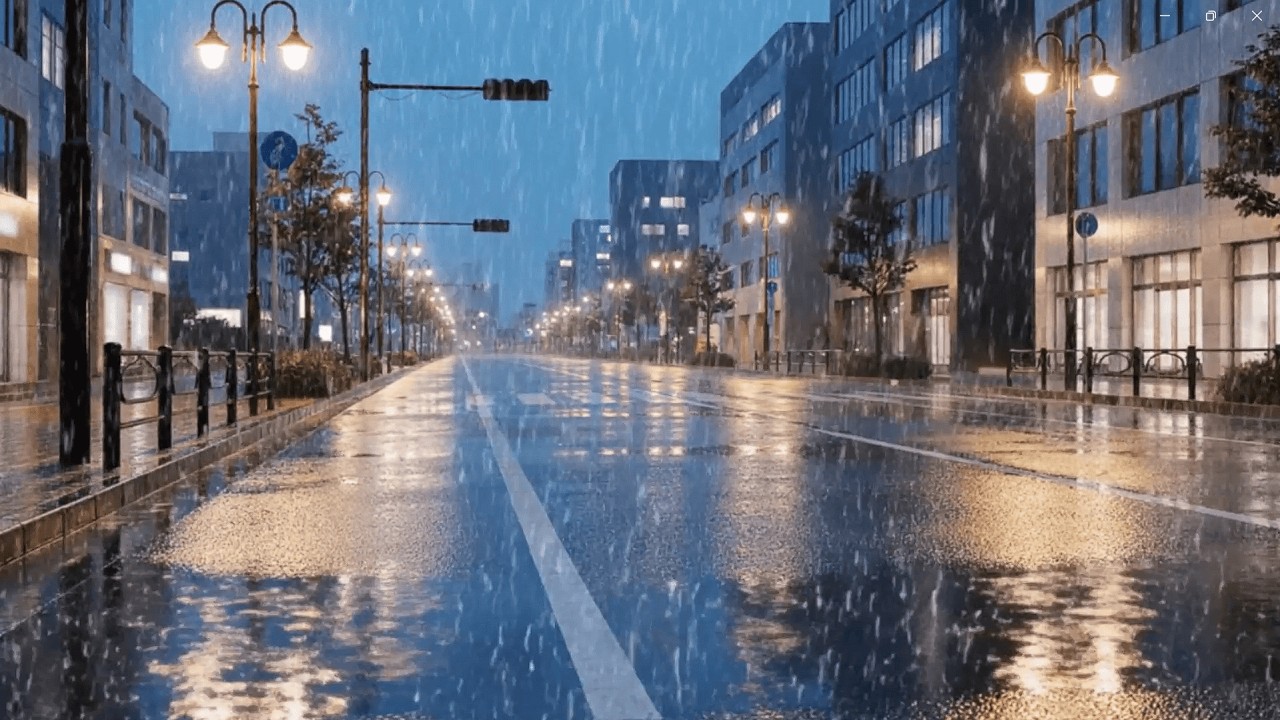 City Rain Ambience 8 Hours for Sleep
