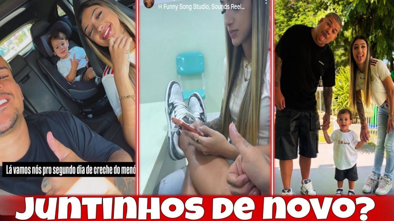 🚨 BIA MIRANDA E DJ BUARQUE APARECEM COM MUITA INTIMIDADE APÓS LEVAR KALEB À CRECHE 😳
