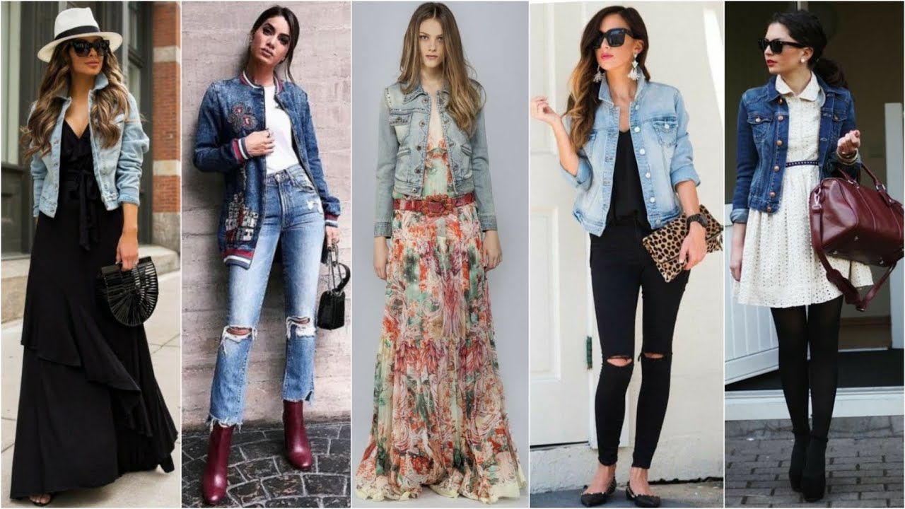 LINDOS OUTFITS CON CHAQUETAS DE JEAN O DENIM PARA TODA OCASIÓN 💙🤩