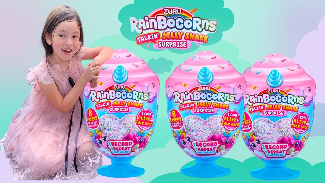 My New Rainbocorns Talkin Jelly  Shake Surprise  | Rainbocorns Sweet Shake