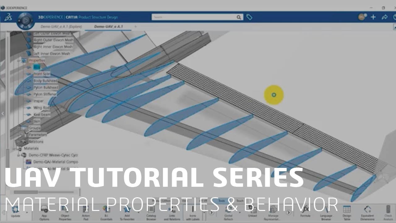 Material Properties & Material Behavior on the 3DEXPERIENCE Platform | SIMULIA UAV Tutorial (10/18)