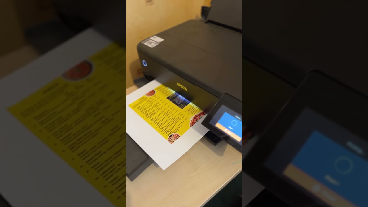 Menu Printing Proofs Ready &bull; Epson ET-8550