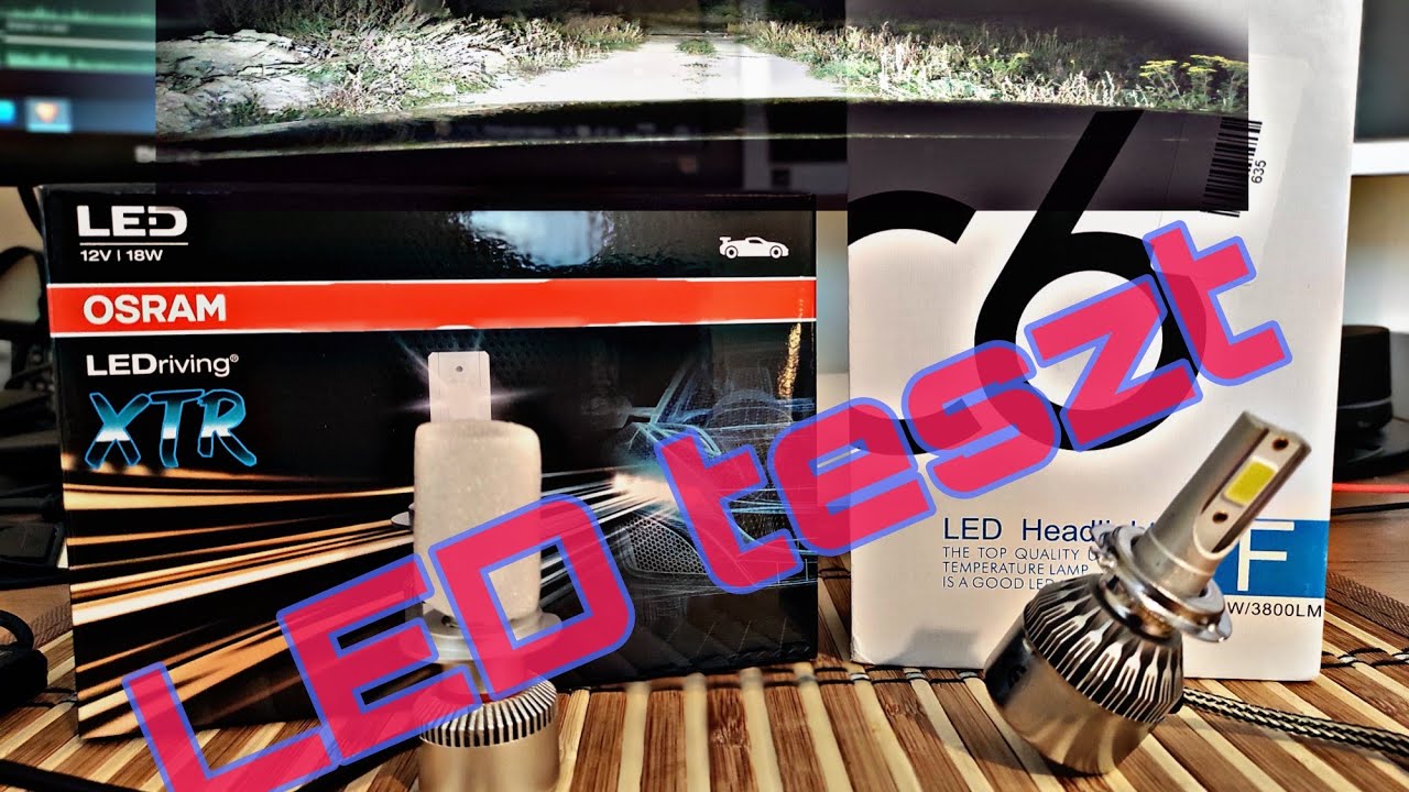 H7 LED teszt Osram vs kínai VW Touareg  //  Marco Műhelye