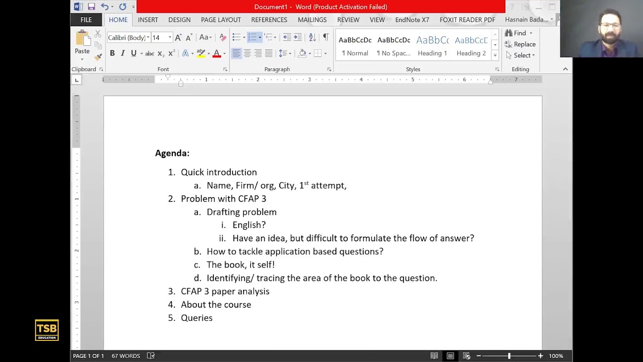 CFAP 3 - Orientation Session For June 2020 Attempt | Hasnain R. Badami, ACA