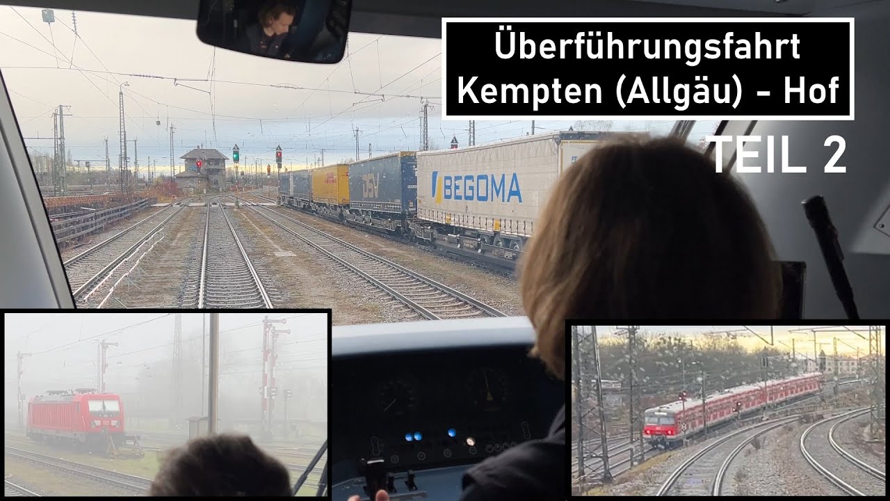 Überführungsfahrt BR 612 von Kempten nach Hof Teil 2 | Fahrt über München, Landshut, Regensburg
