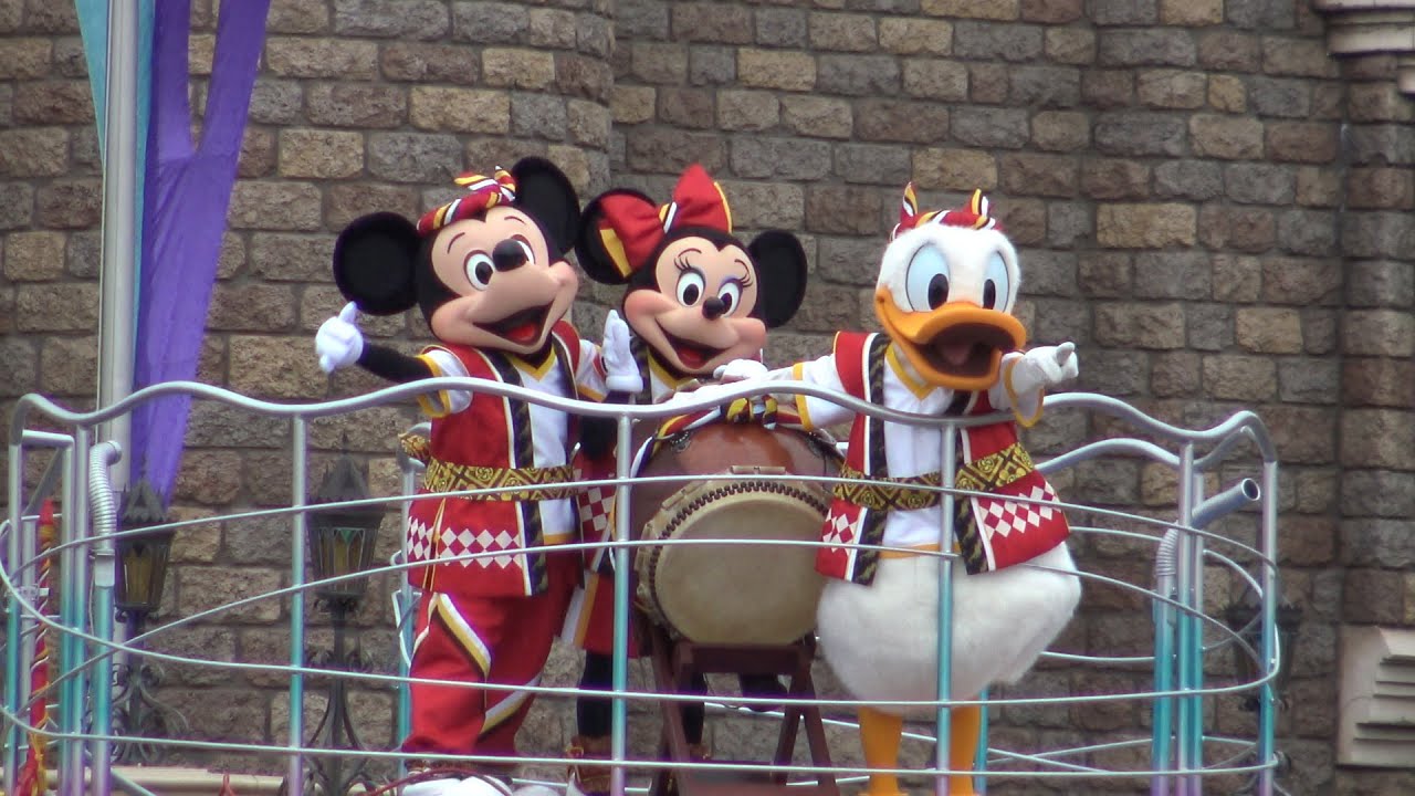 TDL ドナルド音頭で終わっちゃう？！初日「おんどこどん！」ディズニー夏祭り2015 Disny Natsu-Matsuri for children 