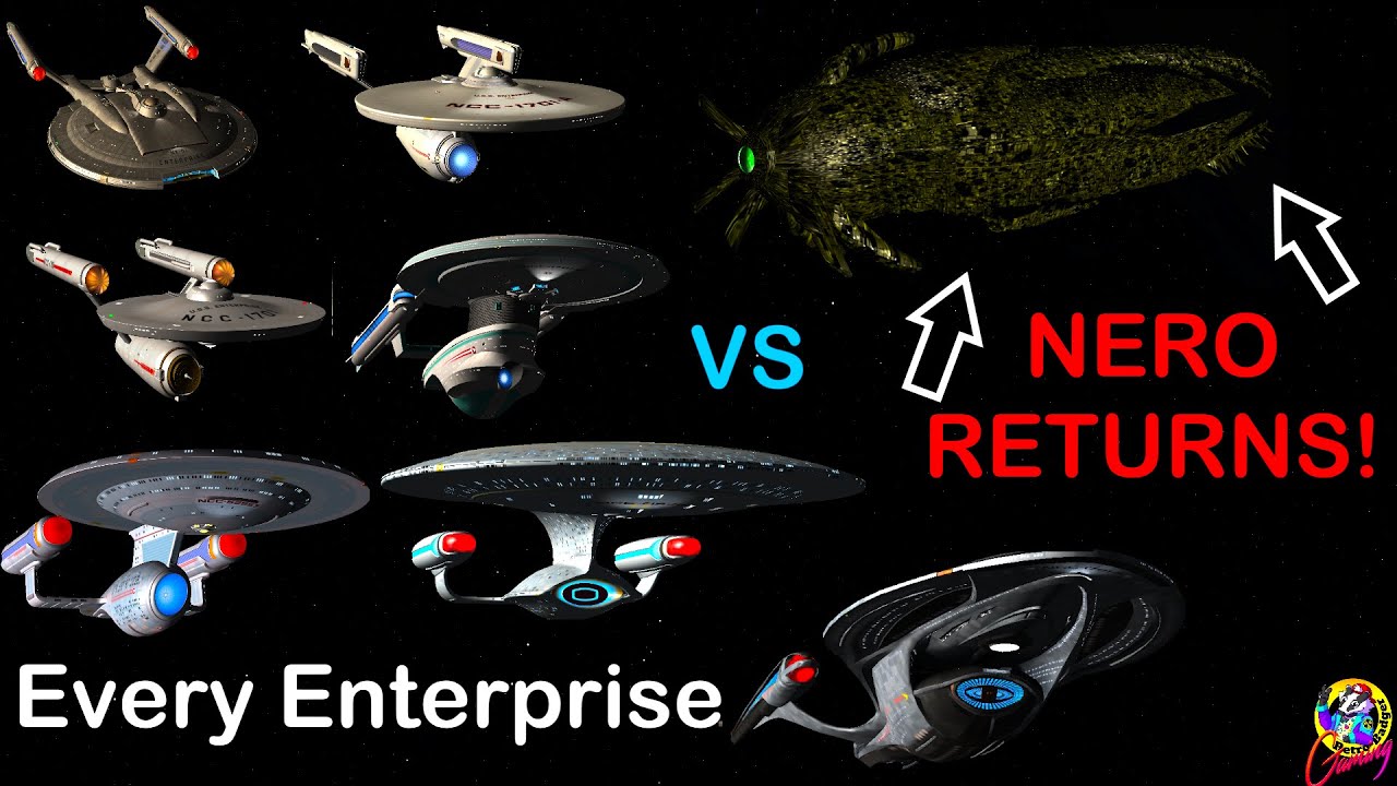 4K Every Canon ENTERPRISE VS Nero's Narada - Both Ways - Star Trek Ship Battles